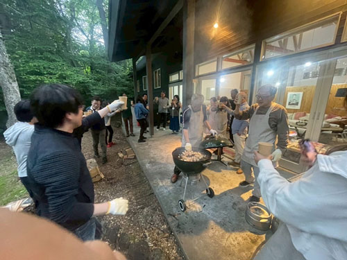 講習会 夕食の様子