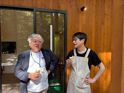 デッキテラスでリラックス